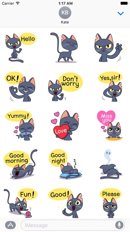 Lovely And Naughty Cat Sticker