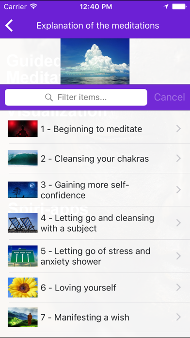 Guided Meditation and Visualization App screenshot 2