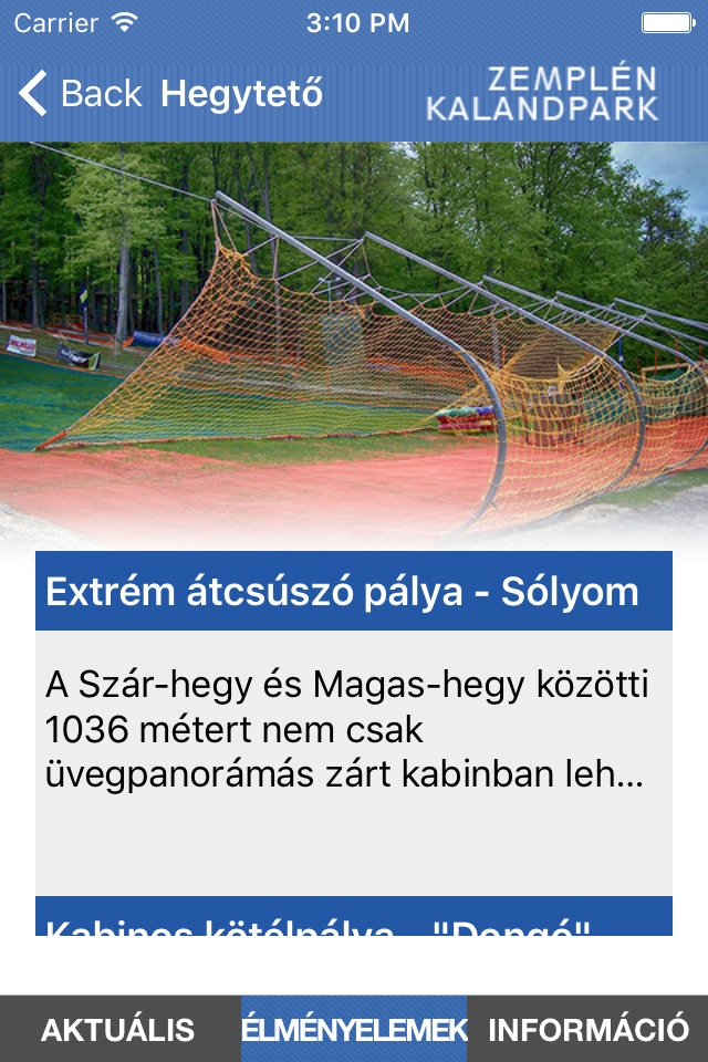 Zemplén Kalandpark screenshot 4