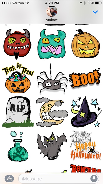 Halloween Sketches Sticker Pack screenshot-4