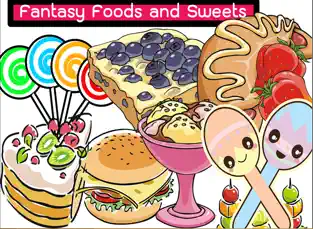 Snímek obrazovky 1 Illustration of Foods And Sweets Coloring for Kids iphone