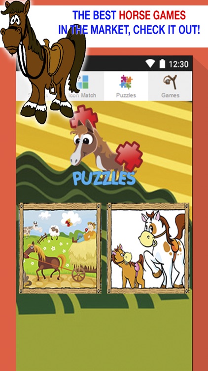 Horse Games for Little Kids - Puzzles, Sound Cards & Memory Match Games