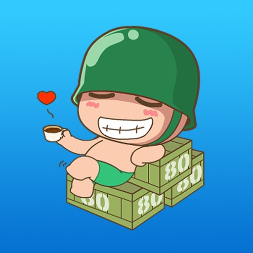 Cute Artilleryman Sticker Pack for iMessage icon