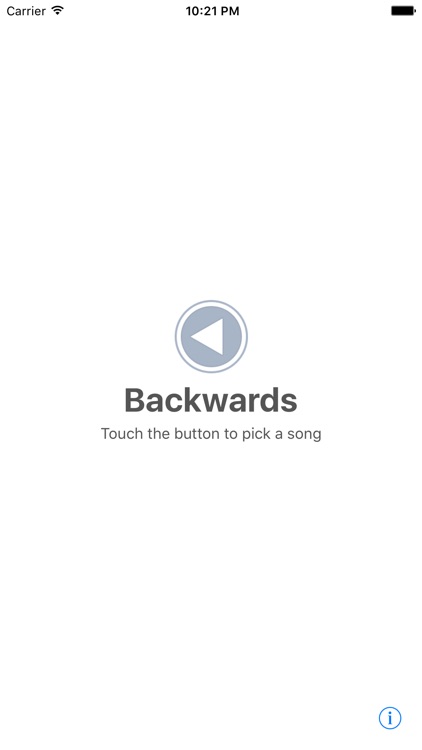 Backwards - Play songs in reverse