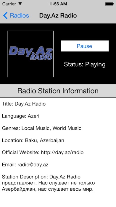 【图】Azerbaijan Radio Live Player (Azərbaycan radio)(截图2)