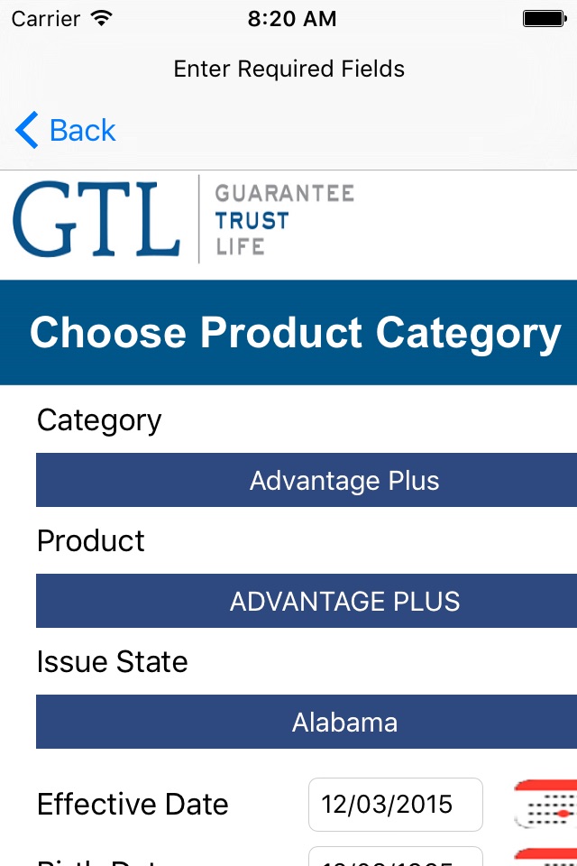 GTL Critical Cash E-App screenshot 2
