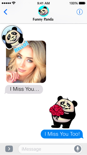 Funny Panda Stickers(圖2)-速報App