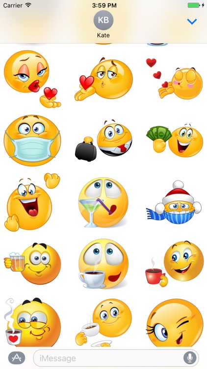 Yellow Smiley - 200+ emoji, sticker for iMessage