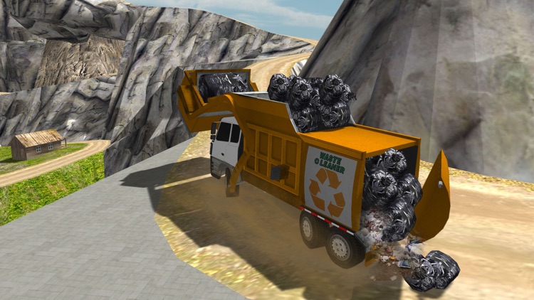 Off Road Garbage Dump Truck Simulator 3D screenshot-3