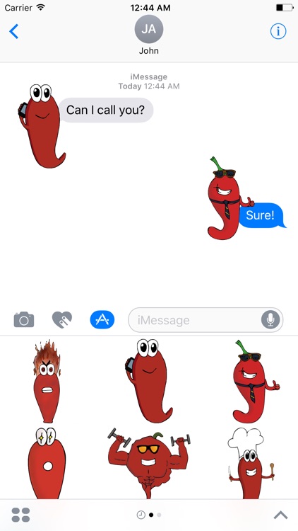 StikyPeppers - Chili Peppers Stickers for iMessage screenshot-4