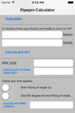 Pipepro Pipefitting Calculator screenshot 2