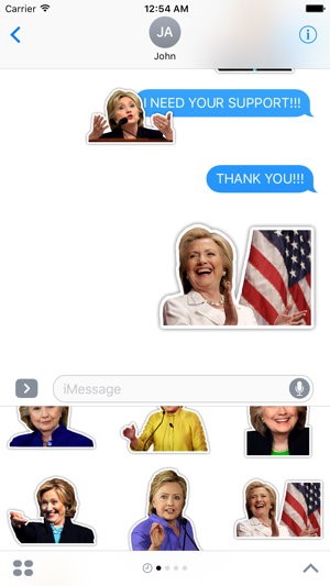 HILLARY CLINTON STICKERS - USA ELECTION SUPPORT(圖3)-速報App