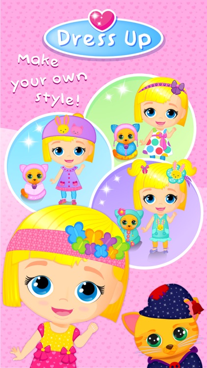 Lily & Kitty Baby Doll House - Little Girl & Cute Kitten Care