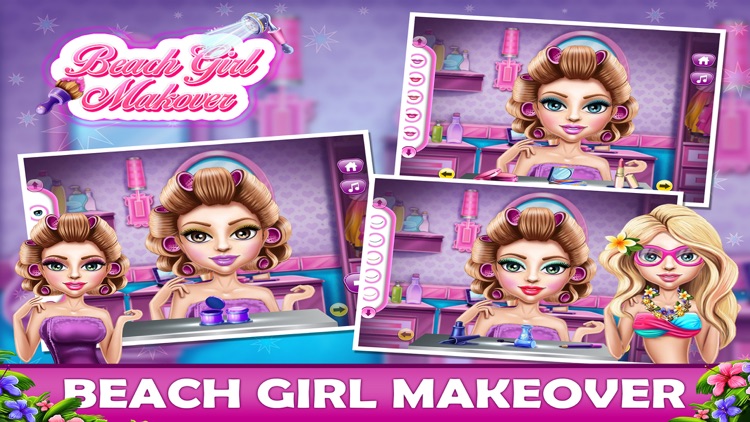 Beach Girl Makeover - Beach Model Makeup Salon,Makeover Game screenshot-3