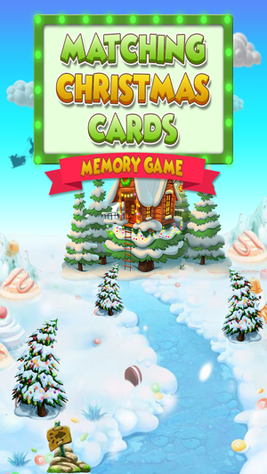 Matching Christmas Card Memory Game