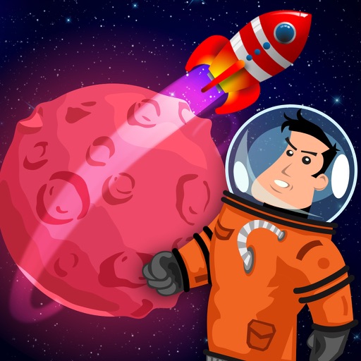 Mars Jump Galaxy Mission: UFO Alien Fight in Red Planet with Astronaut Icon