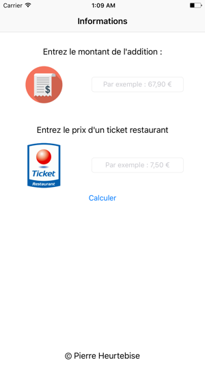 Tickets Restaurants