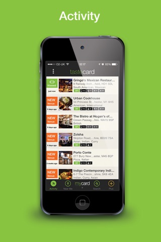 tastecard screenshot 2