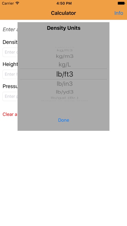 Hydrostatic Pressure Calculator