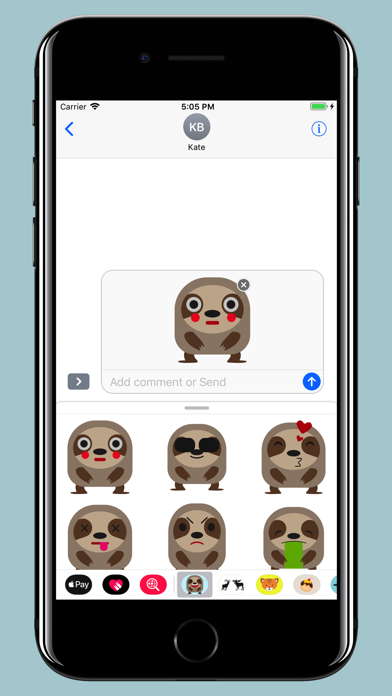 Sloth  - best stickers & emoji screenshot 3