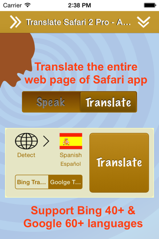 Translate 2 for Safari screenshot 2