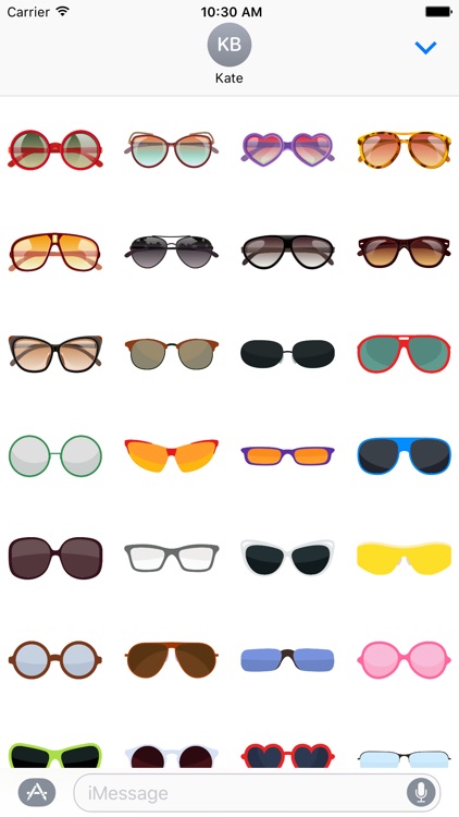 Sunglasses Stickers for iMessage screenshot-1