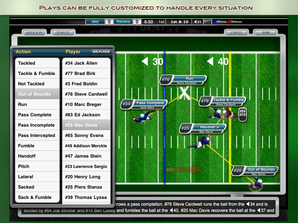 iScore Football Scorekeeper screenshot 3