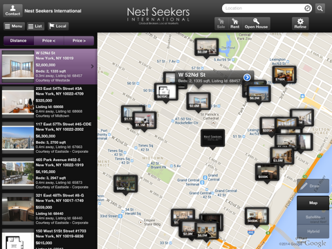 Nest Seekers Intl for iPad screenshot 2
