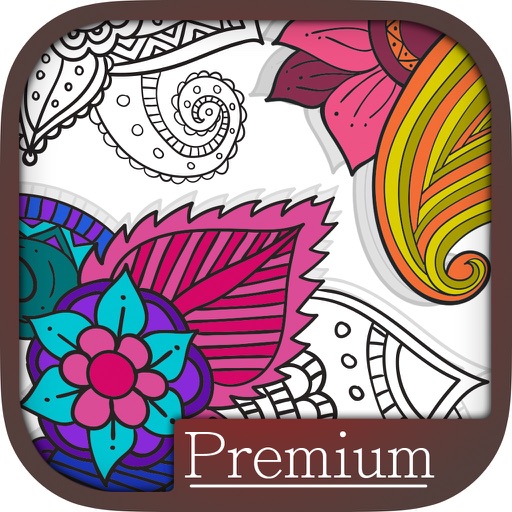 Paint & color mandalas Coloring book for - Premium icon