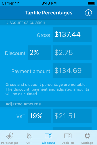 Taptile Percentages screenshot 3