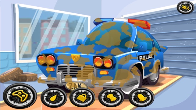 Remove The Dirt From The Police Car