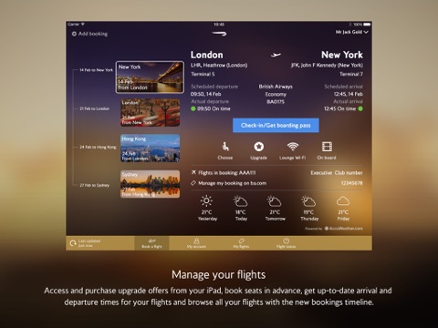 British Airways for iPad screenshot 3