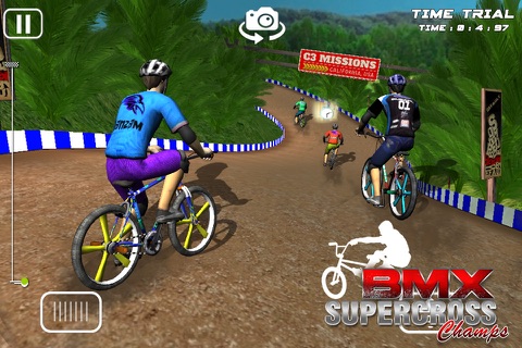 BMX Supercross Champs - Free Bicycle Stunt Racing screenshot 3