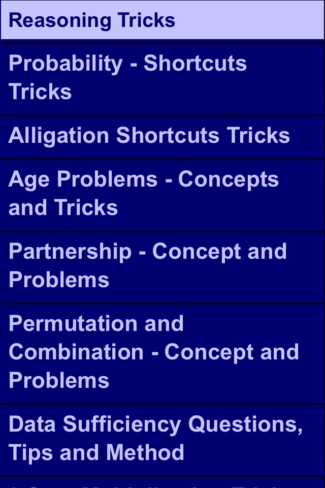 Aptitude and Reasoning Tricks screenshot 2