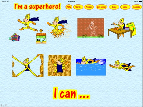 SuperHero Learning English screenshot 2