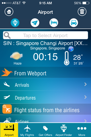 Changi Airport (SIN) + Radar screenshot 2