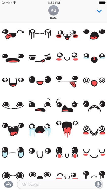 Doodle stickers set