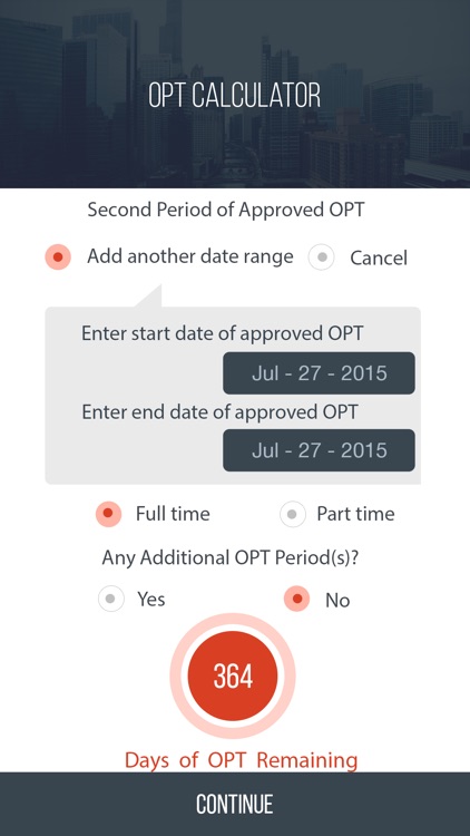 OPT Calculator