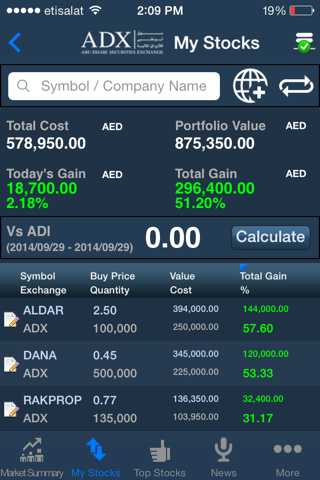 ADX Abu Dhabi Securities Exchange screenshot 2