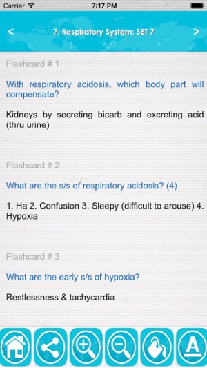 Respiratory System Nursing & therapy App-1200 Q&A(圖3)-速報App