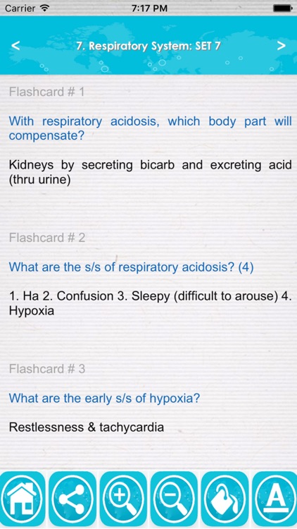 Respiratory System Nursing & therapy App-1200 Q&A