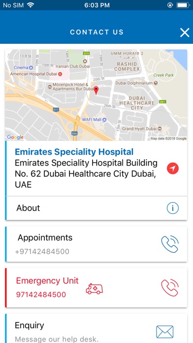 Emirates Specialty Hospital screenshot 4