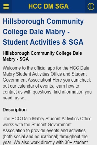 HCC Dale Mabry SGA screenshot 2