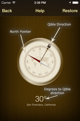 Qibla Compass (Kaaba Locator) screenshot 2
