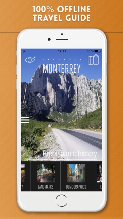 Monterrey Travel Guide and Offline Street Map