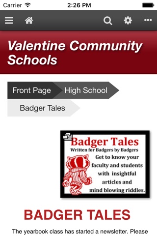 Valentine Community Schools screenshot 2