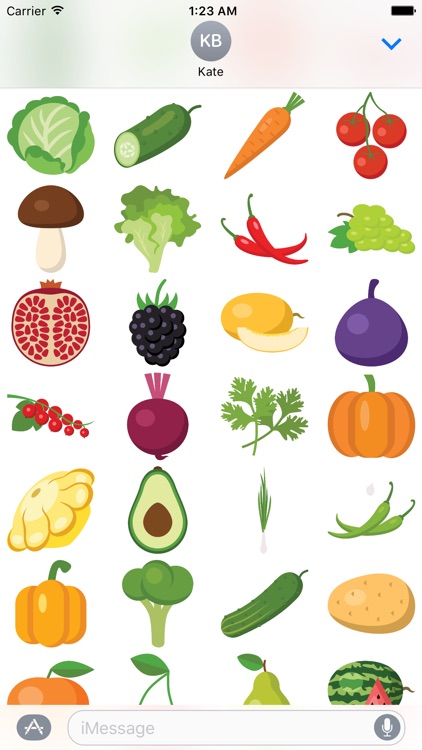 Fruits and Veggies for Stickers