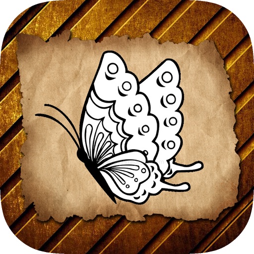 Toddlers Painting Book For Coloring Butterfly iOS App