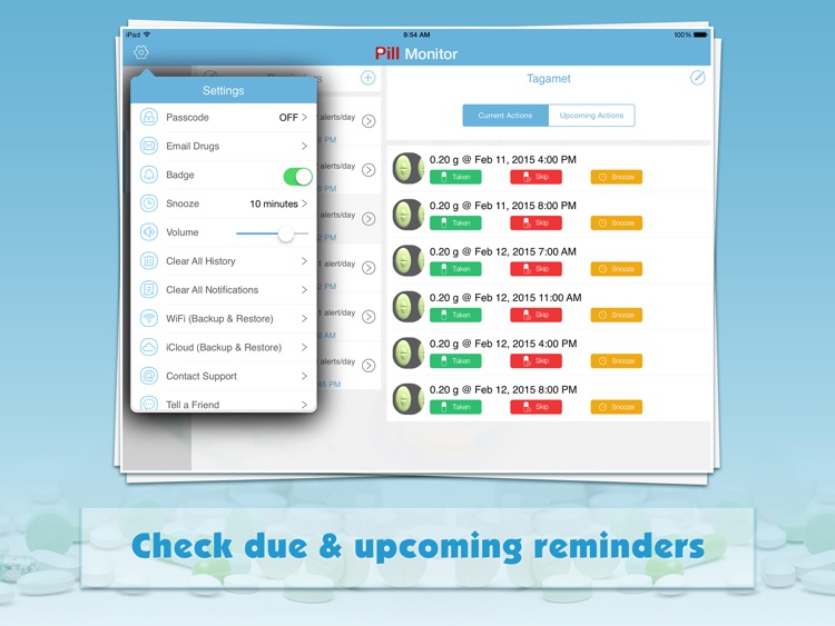 Pill Monitor for iPad - Medication Reminder & Log screenshot-4
