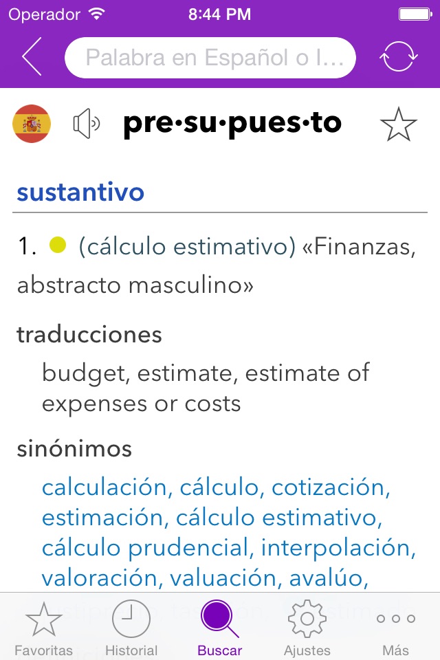 Spanish Business Dictionary screenshot 3